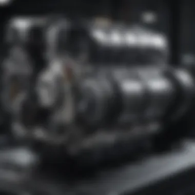 Engine bay of a BMW vehicle