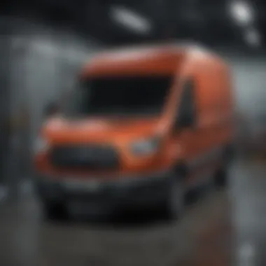 Accessibility and Loading in Ford Transit Vans Loading cargo into a Ford Transit van showcasing height accessibility