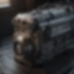 Detailed view of a Japanese crate motor showcasing its design and engineering