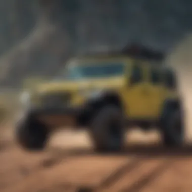 Jeep in Action: The Benefits of Bead Locks in Off-Roading Jeep tackling rugged terrain with bead lock wheels enhancing traction.
