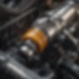 Close-up view of a Mustang fuel injector showcasing its intricate design.