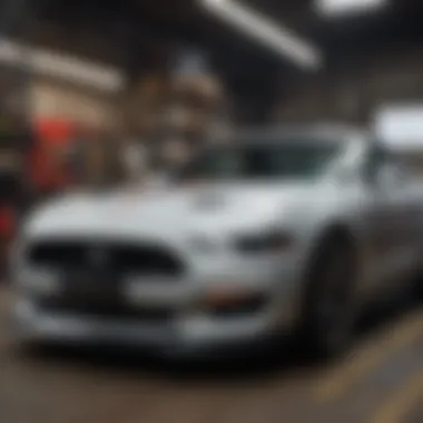 Installation of Mustang two front end kit on a vehicle