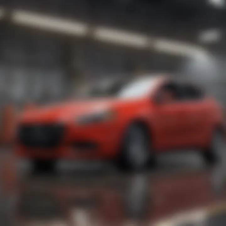 Infographic illustrating the pricing structure of the Dodge Dart