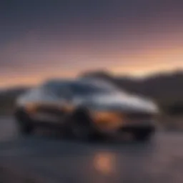Tesla Model Y showcasing sleek design and electric capabilities