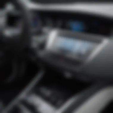Close-up of Nissan Leaf dashboard displaying charging information