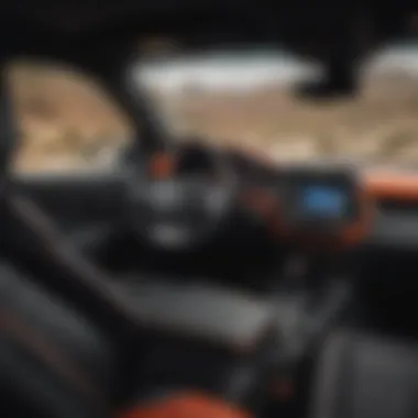 Advanced Interior of TRD Pro TRD Pro interior highlighting advanced technology features