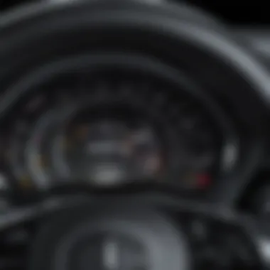 Dashboard of the Mercedes-Benz GLK diesel featuring high-tech performance metrics display