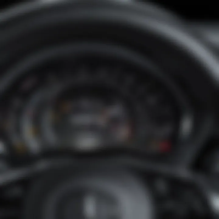 Dashboard of the Mercedes-Benz GLK diesel featuring high-tech performance metrics display
