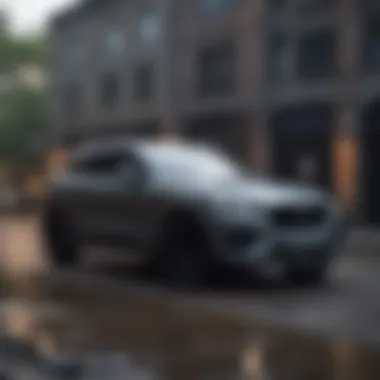 Luxury SUV MPG Comparison Comparison chart of Jaguar F-Pace MPG ratings with competitor luxury SUVs