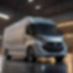 Sleek design of a modern compact truck showcasing aerodynamic features