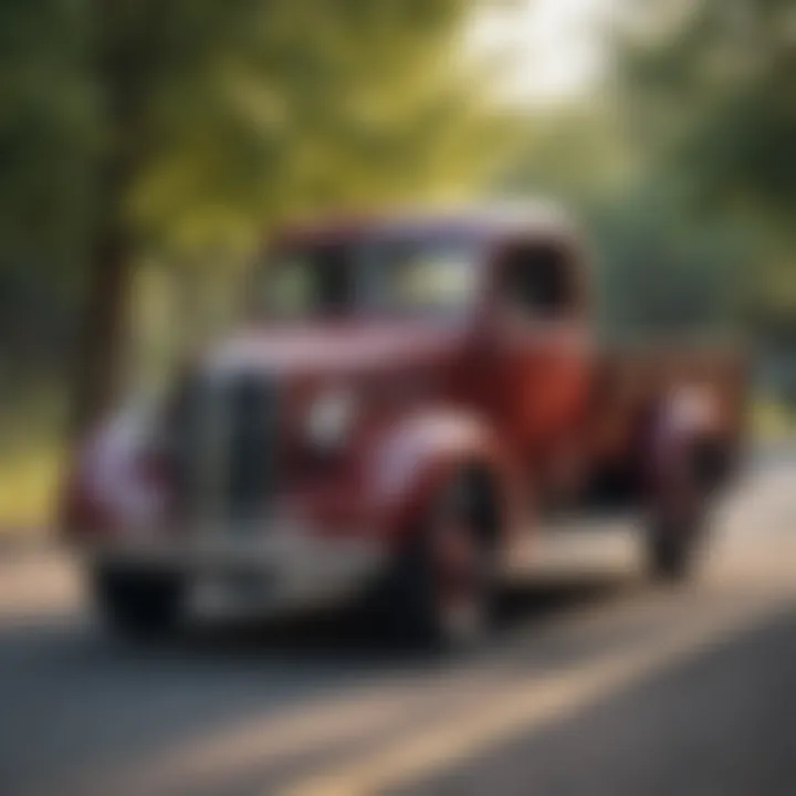 Restoration of a vintage truck with custom parts