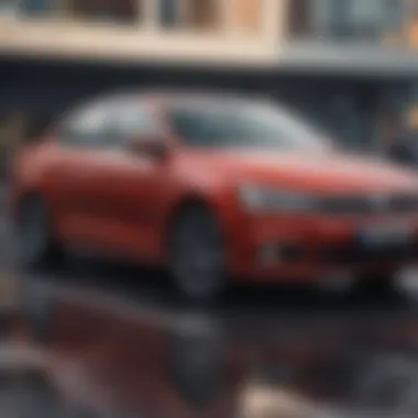 Sleek exterior design of the Volkswagen Jetta showcasing its modern aesthetics