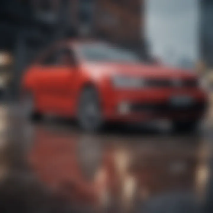 Performance specs of the Volkswagen Jetta demonstrated on a dynamic road