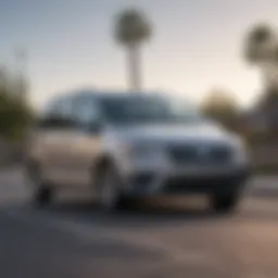 Exterior view of Volkswagen Routan SEL showcasing its sleek design
