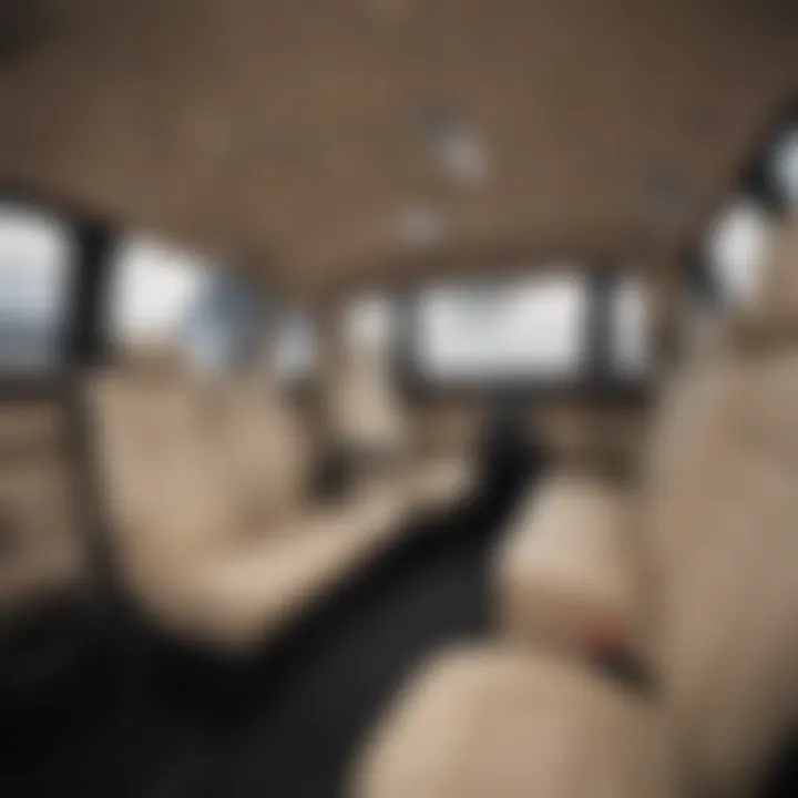 Interior of Volkswagen Routan SEL highlighting spacious cabin and seating